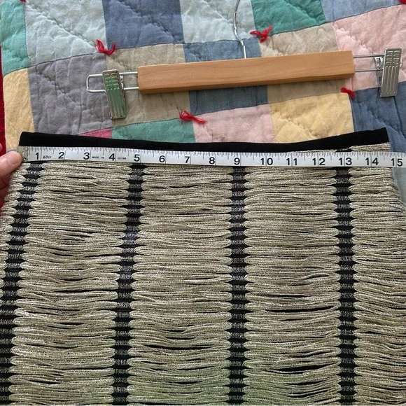 Erica Tanov metallic striped midi skirt - Picture 8 of 10